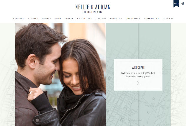 Rustic City Love Blue - New York multi-pages website layout