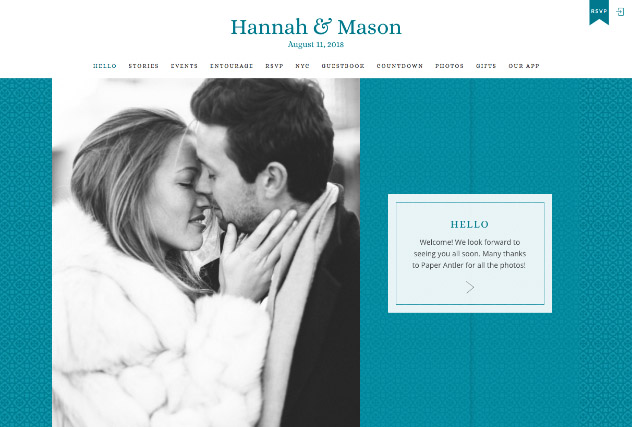Love you Everywhere Teal multi-pages website layout