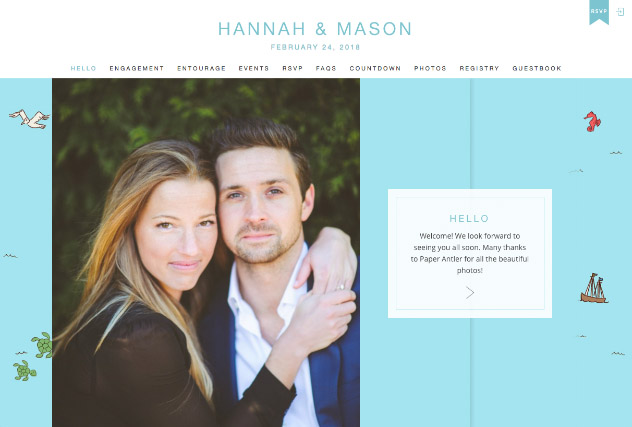 Bahamas multi-pages website layout