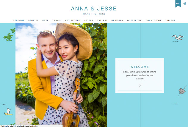 Hawaii multi-pages website layout