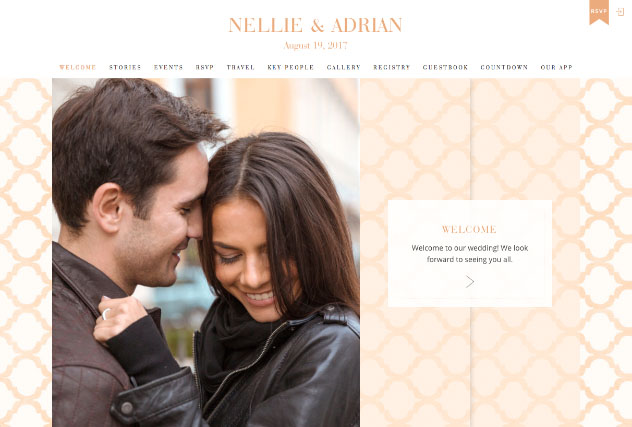 Rosegold Parfait  multi-pages website layout