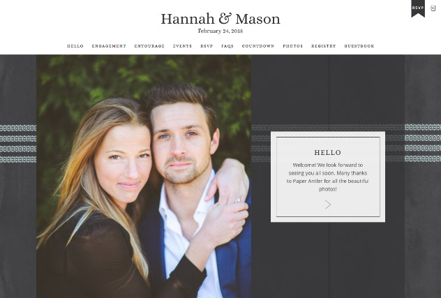 Charm in Blue multi-pages website layout