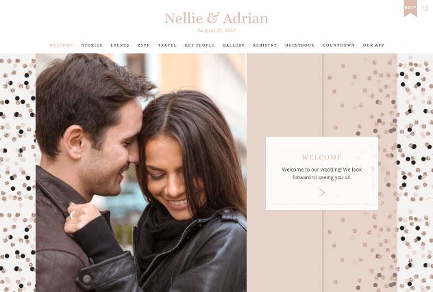 Confetti Blitz multi-pages website layout