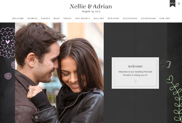 High School Sweethearts multi-pages website layout