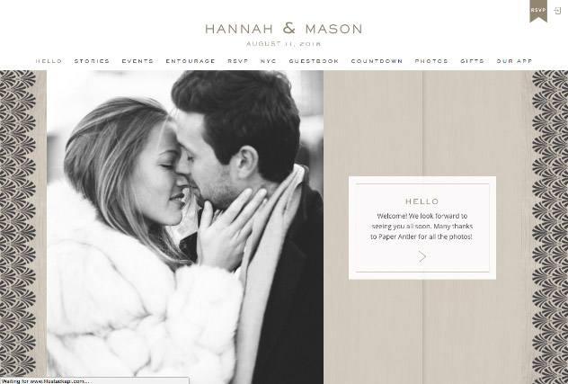 Rustic Glam multi-pages website layout