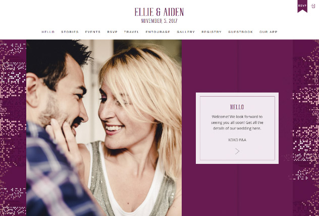 City Chic Plum multi-pages website layout