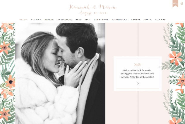 Petite Foliage - Nude multi-pages website layout
