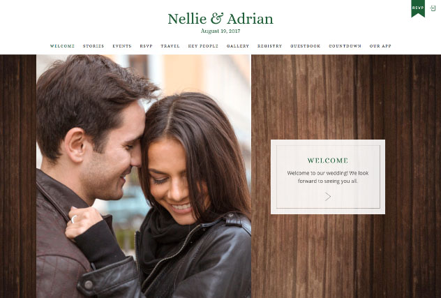 Adventurer Green & Gold multi-pages website layout