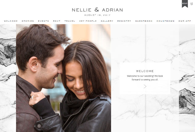 Erin Marble multi-pages website layout