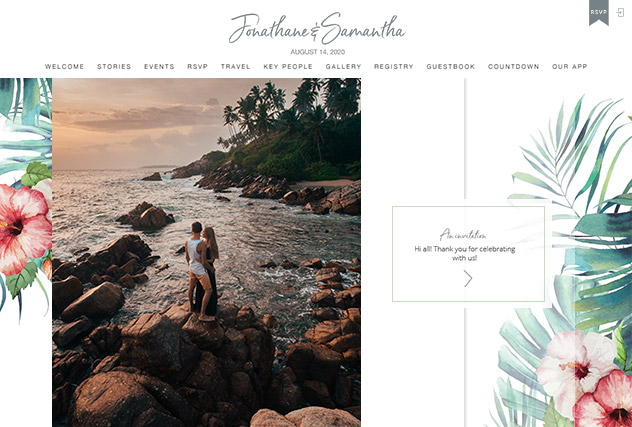 Samantha multi-pages website layout