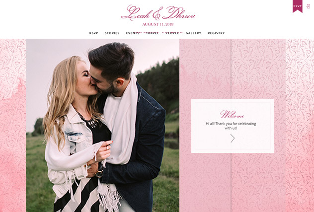 Delicate Filigree multi-pages website layout