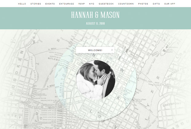 Rustic City Love - New York single page website layout