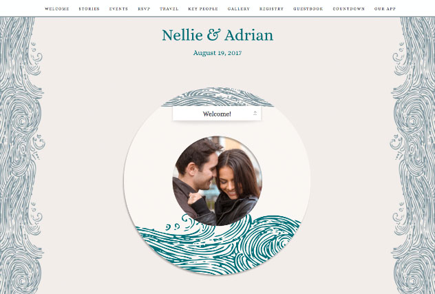 Ocean of Love single page website layout