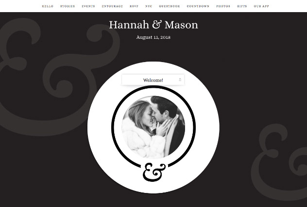 Boldly Elegant Black single page website layout