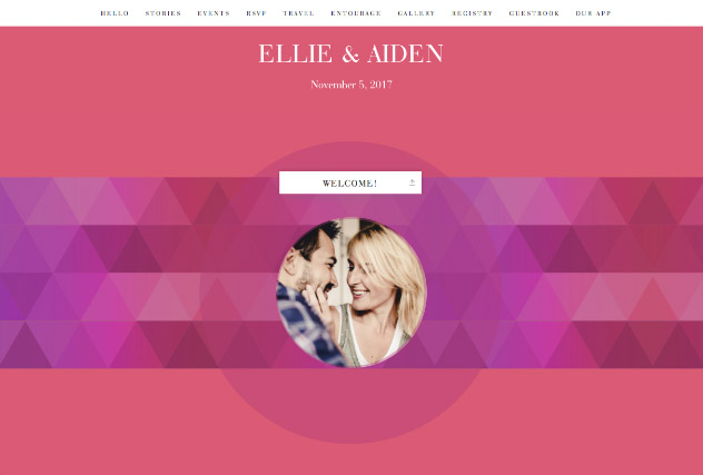 Graphic Glamour single page website layout