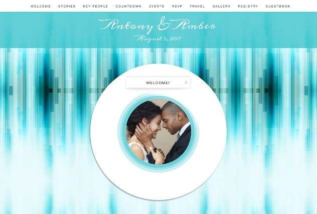 Blue Lagoon single page website layout