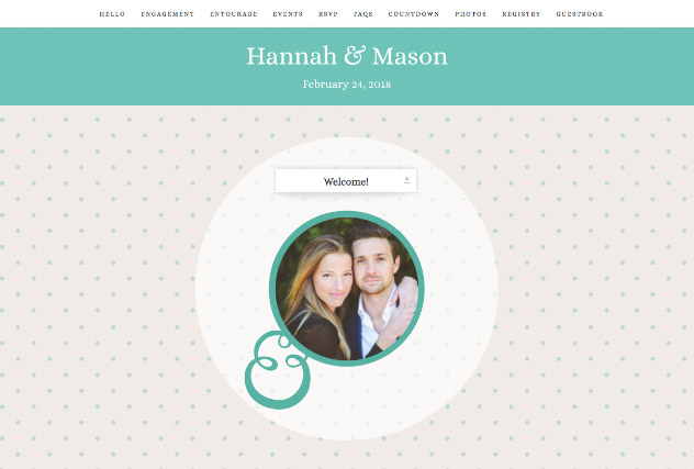 Make it Mint single page website layout