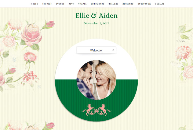 Springtime Southern single page website layout