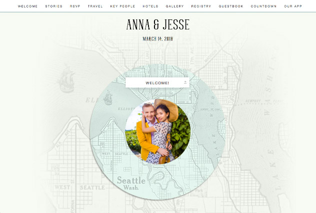 Emerald City Love - Seattle single page website layout