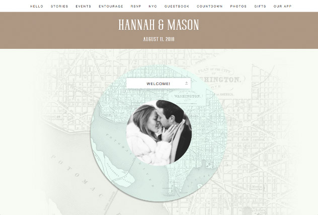 Capital City Love - Washington DC single page website layout