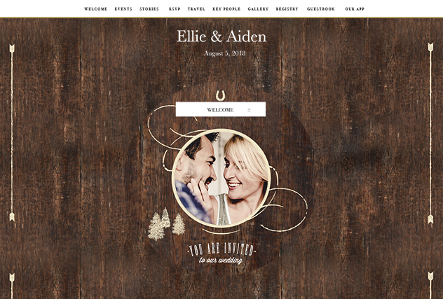 Rustic Barn single page website layout