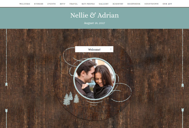 Rustic Barn in Powder single page website layout