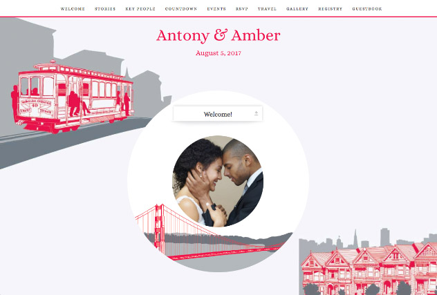San Francisco single page website layout