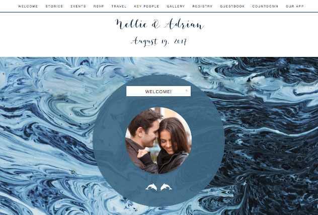 High Tide single page website layout