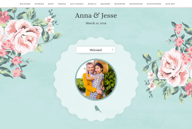 Amberson single page website layout