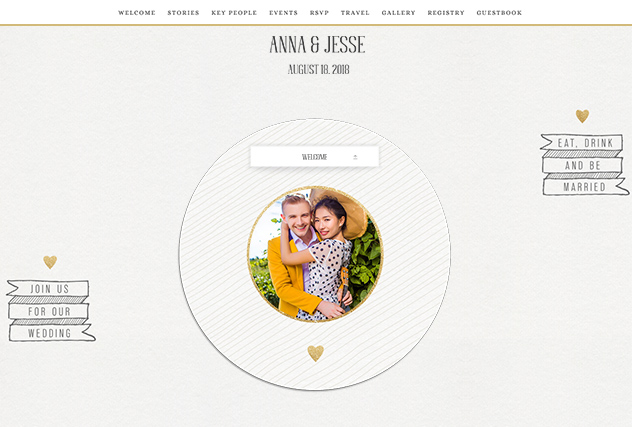 Vanilla Creme single page website layout