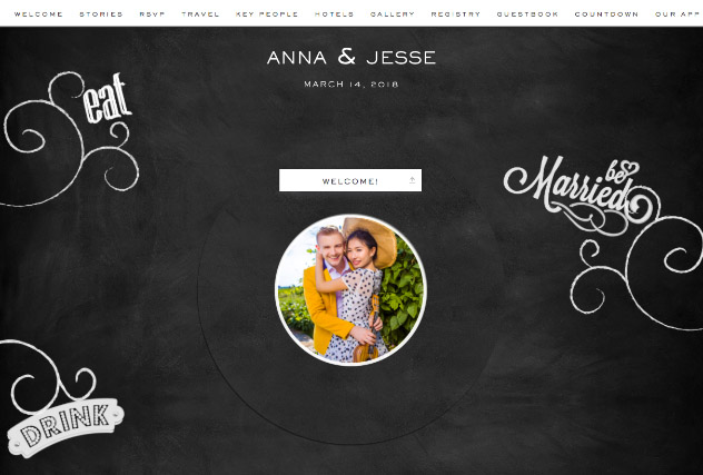 Rustic Charm single page website layout