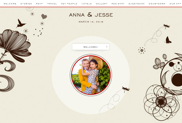 Wild Love single page website layout