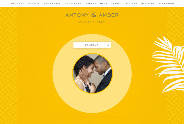 Palm Paradise - Lemon single page website layout