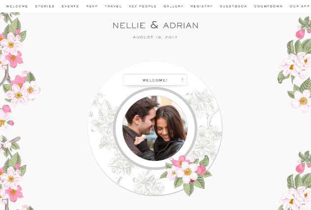 Victorian gardens - Magnolia single page website layout