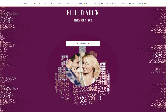 City Chic Plum single page website layout