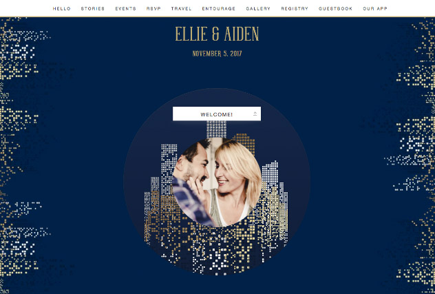 City Chic Twilight single page website layout