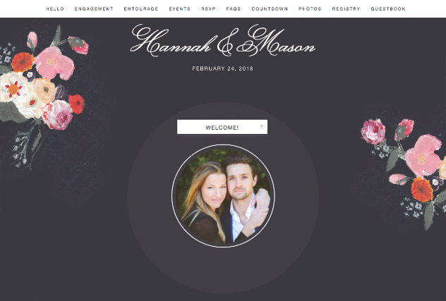 Dutch Flowers single page website layout