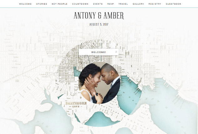 Charm City - Baltimore single page website layout