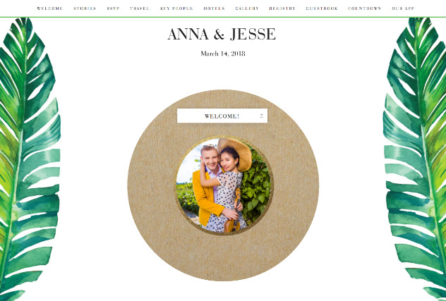 Jaraux single page website layout