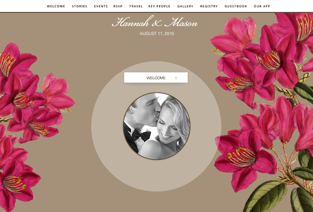 Jessica single page website layout