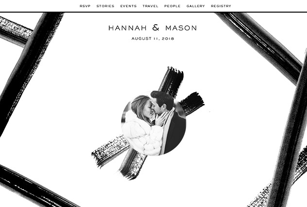 Black  Tie  single page website layout