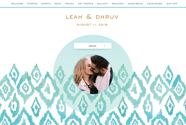 Ikat single page website layout