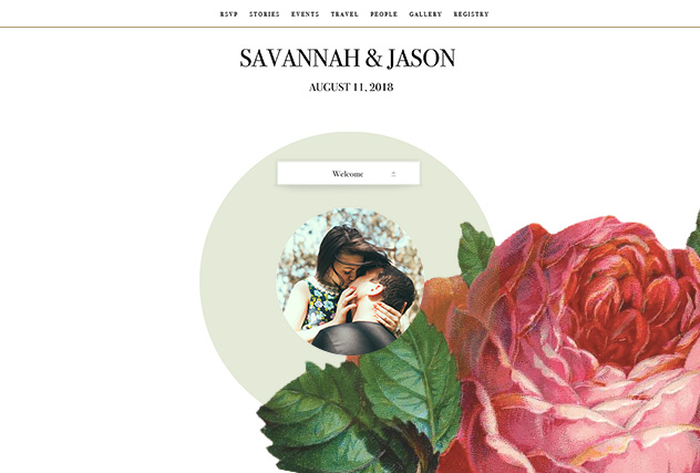 Scarlet single page website layout